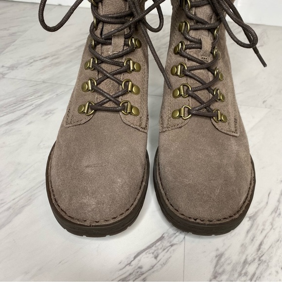Born Codi Gray Suede Lace Up Boot 6M - Picture 10 of 14